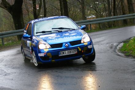 Mirosław Włodarczyk i Marek Kaczmarek - Renault Clio Sport.